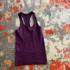 Lululemon Athletica Purple Fitted Sleeveless Tank Top